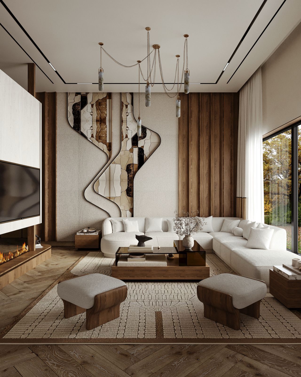 Living Room Remodeling Fit-Out Project – Dubai Marina, UAE